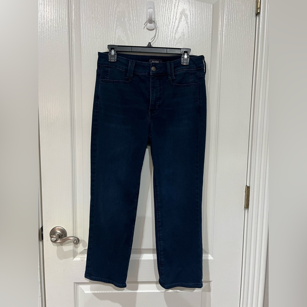 NYDJ Women’s Waterbury Deep Indigo Straight Jeans